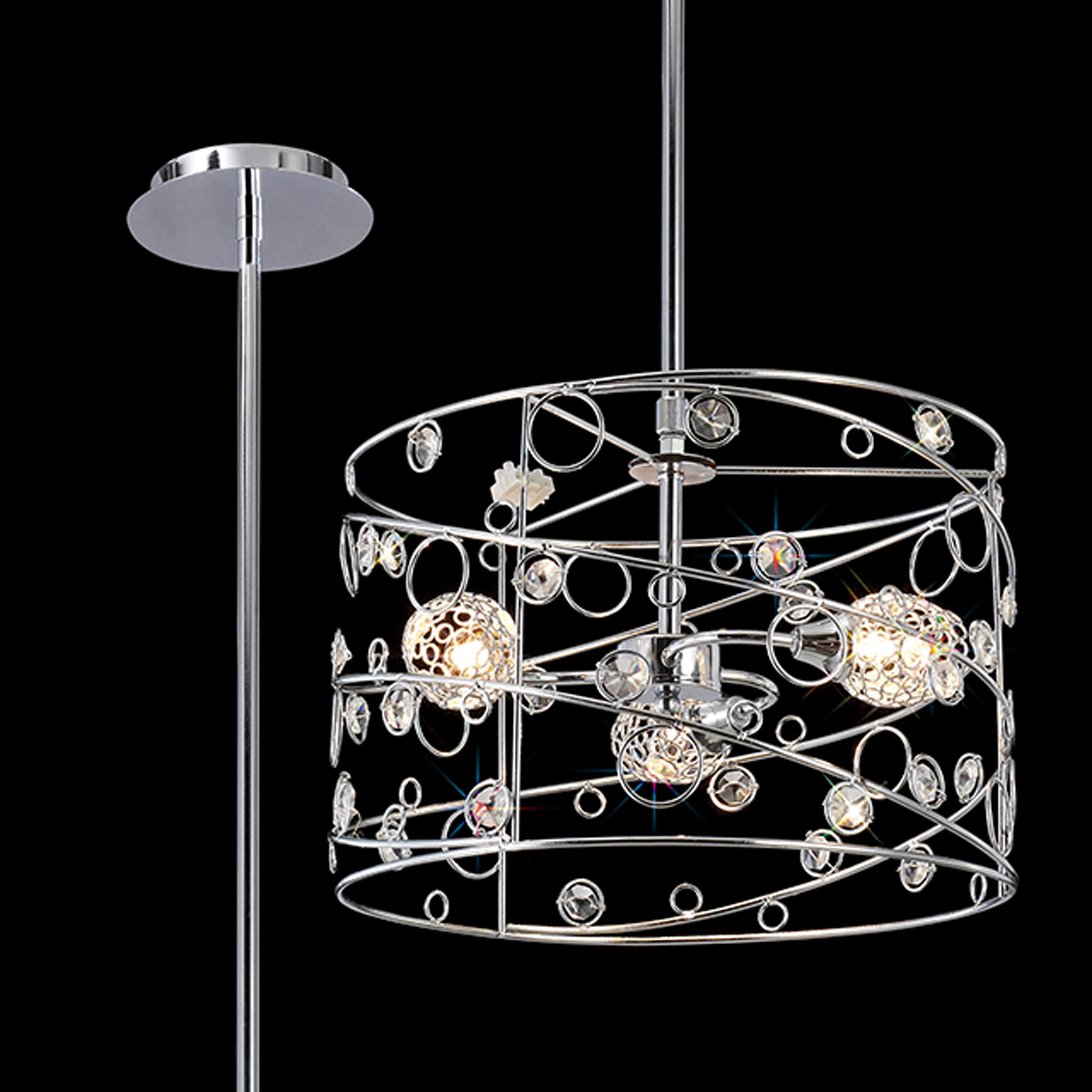 Sorrento Crystal Ceiling Lights Diyas Single Crystal Pendants Sorrento Crystal Ceiling Lights Diyas Single Crystal Pendants